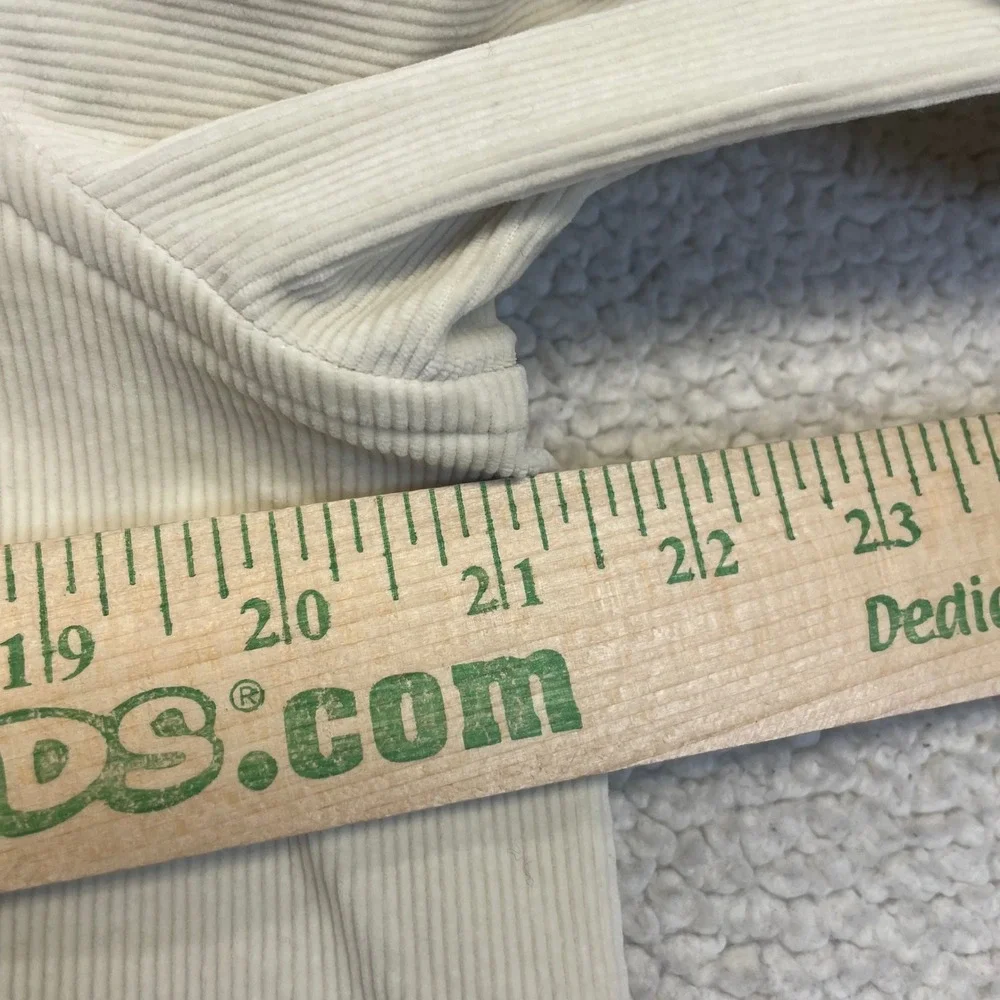 Banana Republic Shirt Mens M Ivory Corduroy Shacket Button Down Long Sleeve 1407
